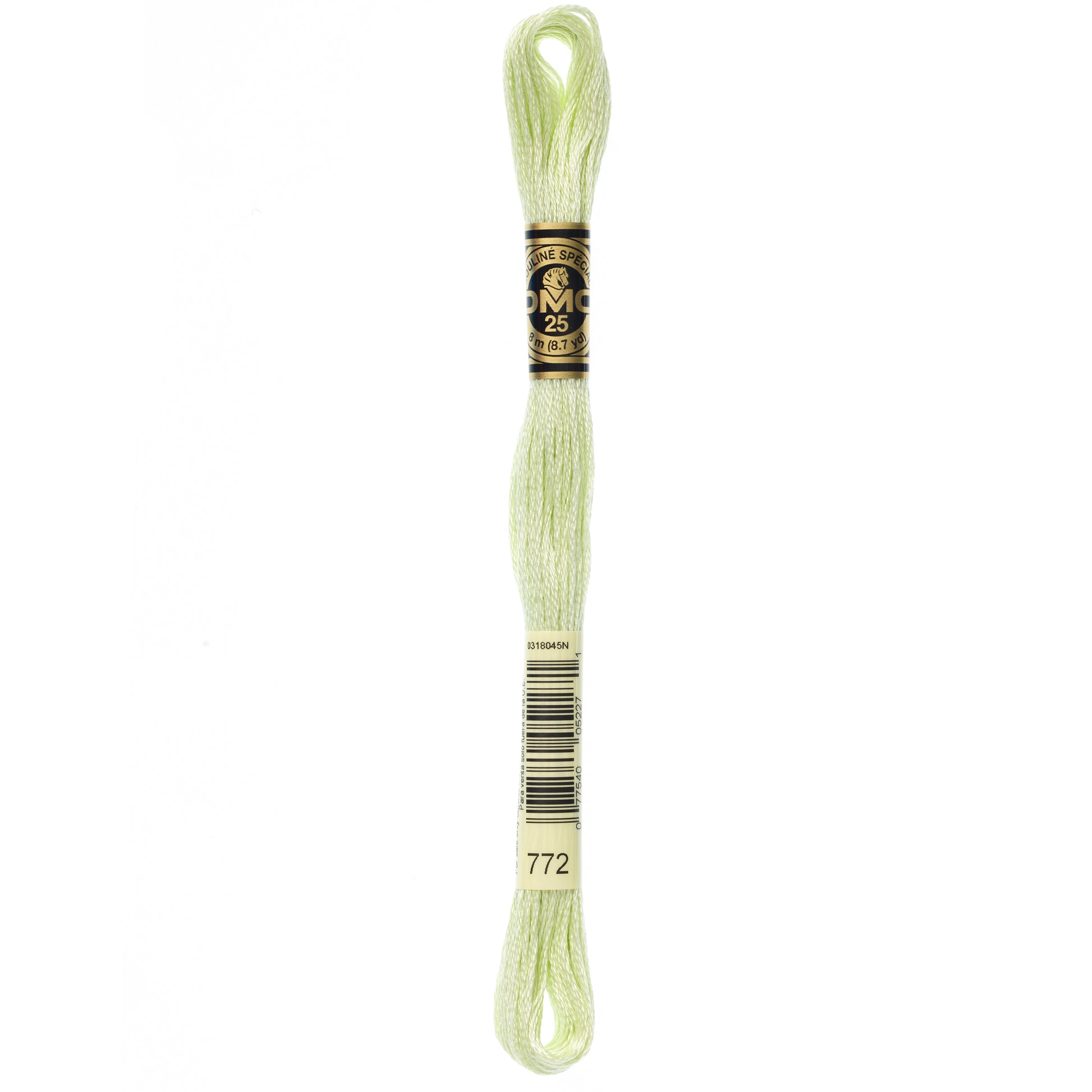 DMC 6 Strand Cotton Embroidery Floss #772 - Yellow Green Very Light-Cross Stitch-DMC Floss-Millennial Fabrics