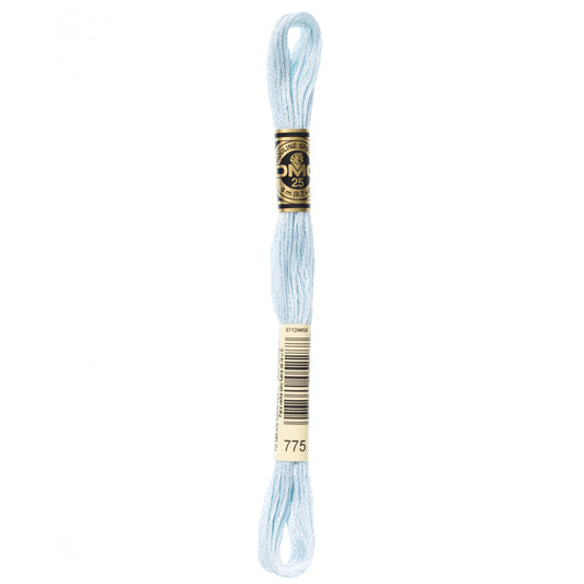 DMC 6 Strand Cotton Embroidery Floss #775 - Baby Blue Very Light-Cross Stitch-DMC Floss-Millennial Fabrics