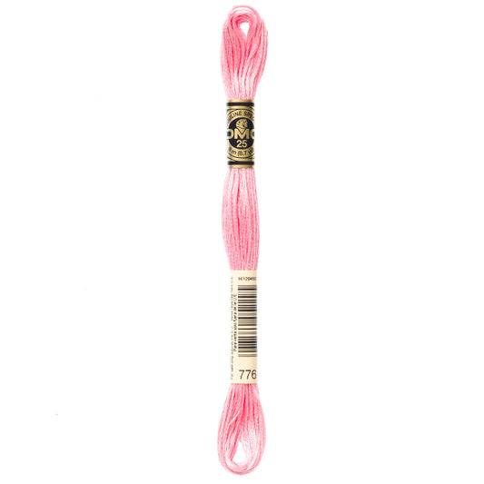 DMC 6 Strand Cotton Embroidery Floss #776 - Pink Medium-Cross Stitch-DMC Floss-Millennial Fabrics