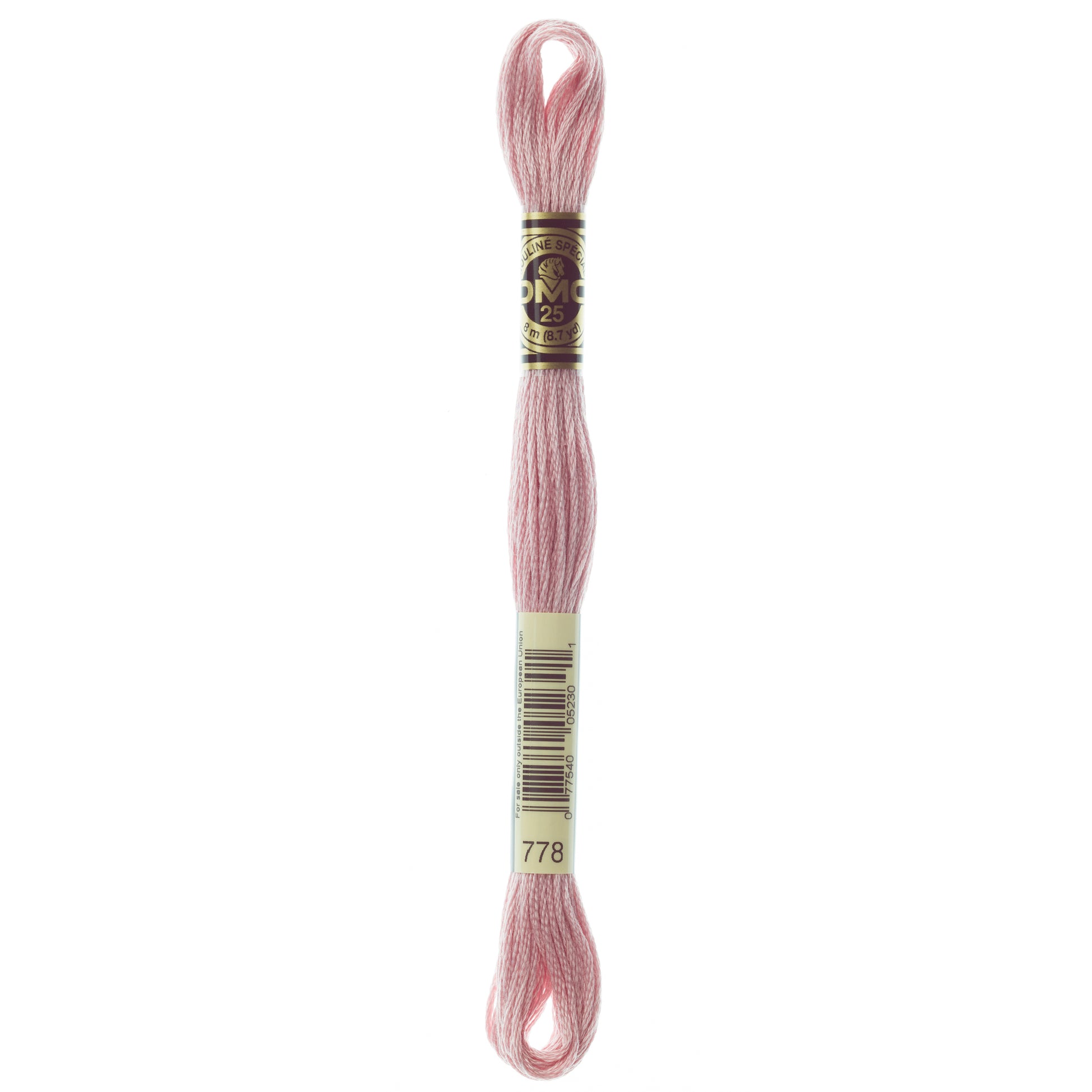 DMC 6 Strand Cotton Embroidery Floss #778 - Antique Mauve Very Light-Cross Stitch-DMC Floss-Millennial Fabrics