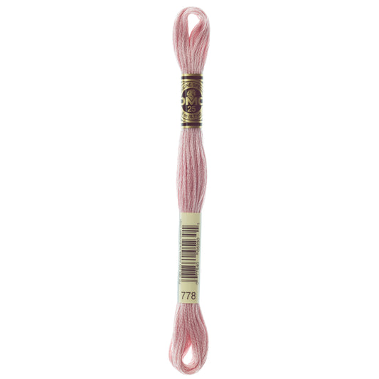 DMC 6 Strand Cotton Embroidery Floss #778 - Antique Mauve Very Light-Cross Stitch-DMC Floss-Millennial Fabrics