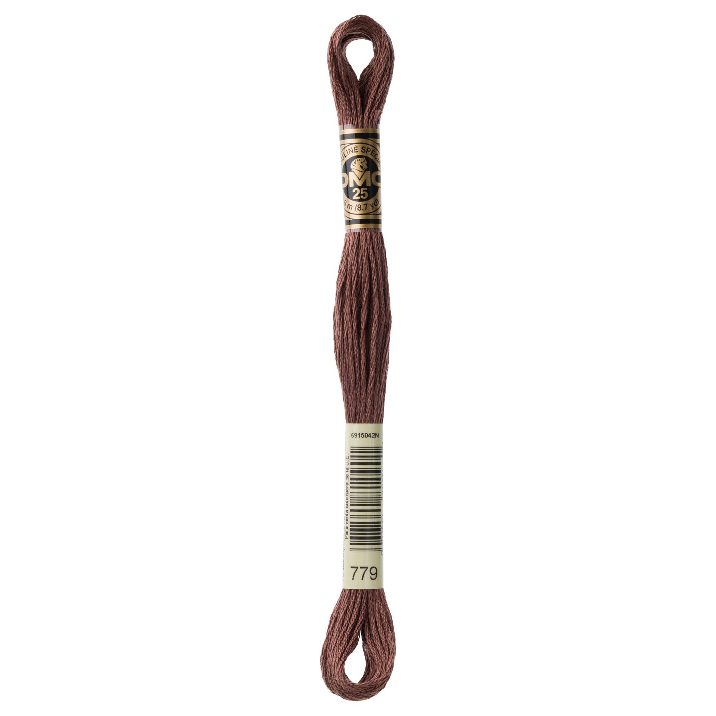 DMC 6 Strand Cotton Embroidery Floss #779 - Brown