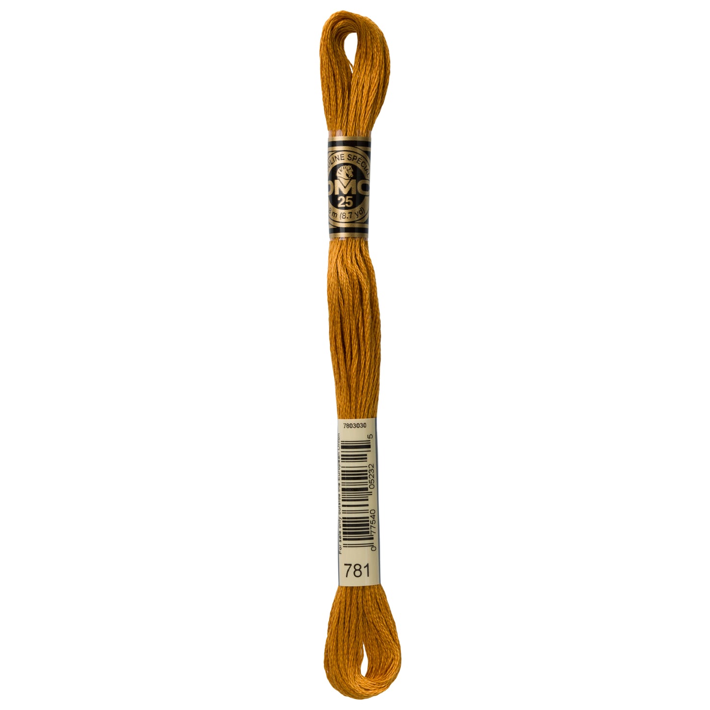DMC 6 Strand Cotton Embroidery Floss #781 - Topaz Very Dark-Cross Stitch-DMC Floss-Millennial Fabrics