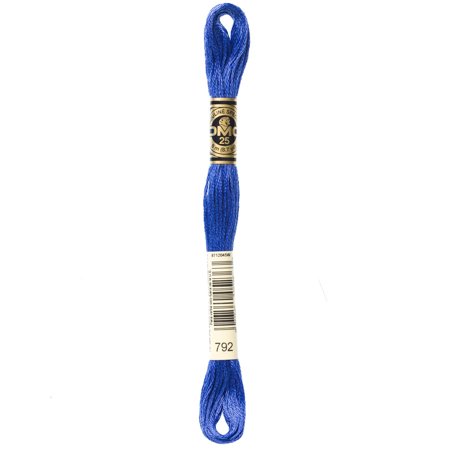 DMC 6 Strand Cotton Embroidery Floss #792 - Cornflower Blue Dark-Cross Stitch-DMC Floss-Millennial Fabrics