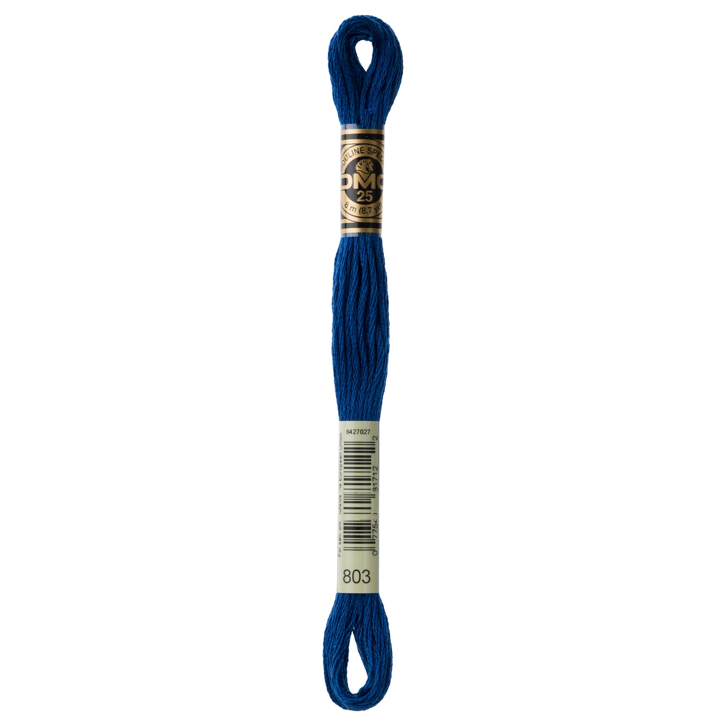 DMC 6 Strand Cotton Embroidery Floss #803 - Blue Deep-Cross Stitch-DMC Floss-Millennial Fabrics