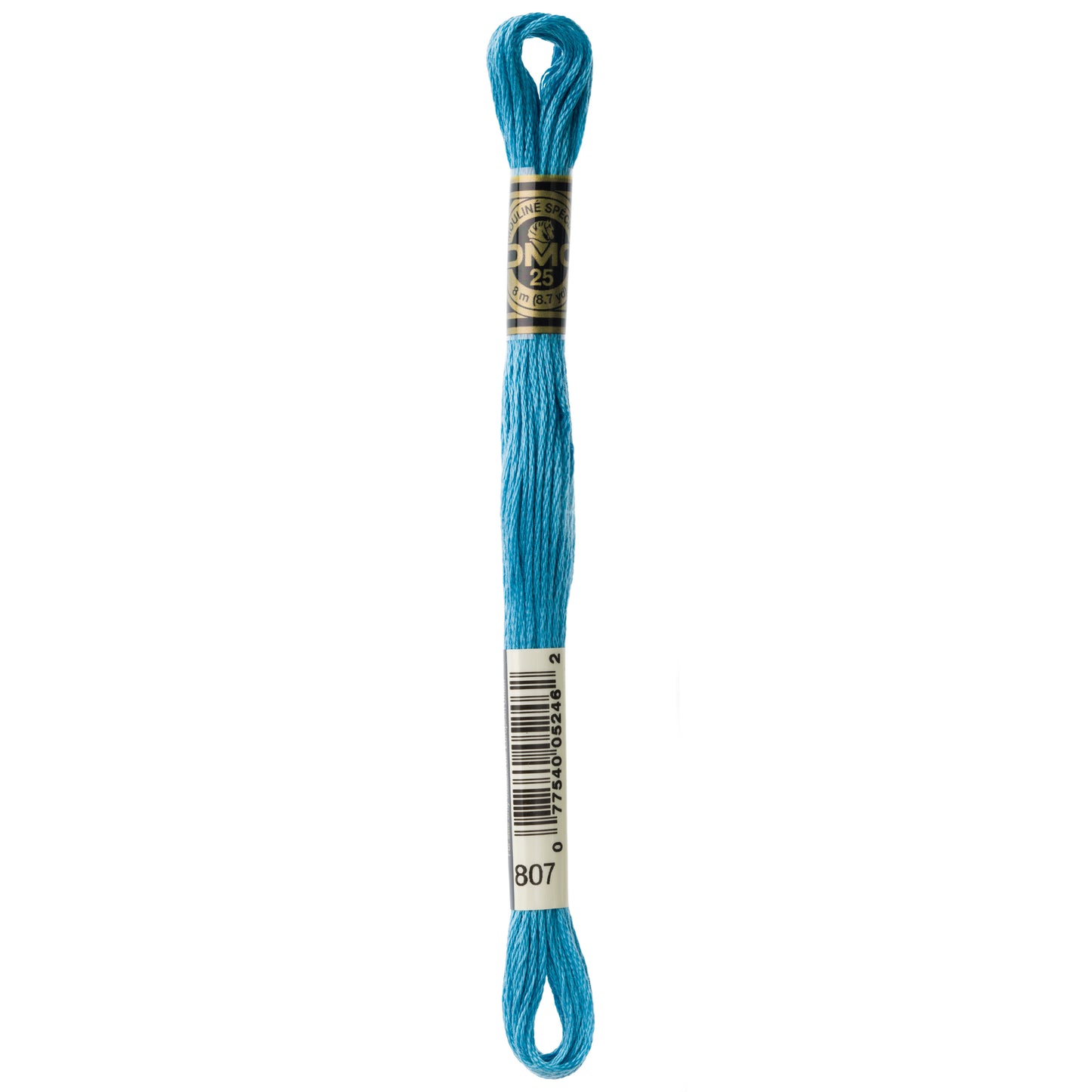 DMC 6 Strand Cotton Embroidery Floss #807 - Peacock Blue-Cross Stitch-DMC Floss-Millennial Fabrics