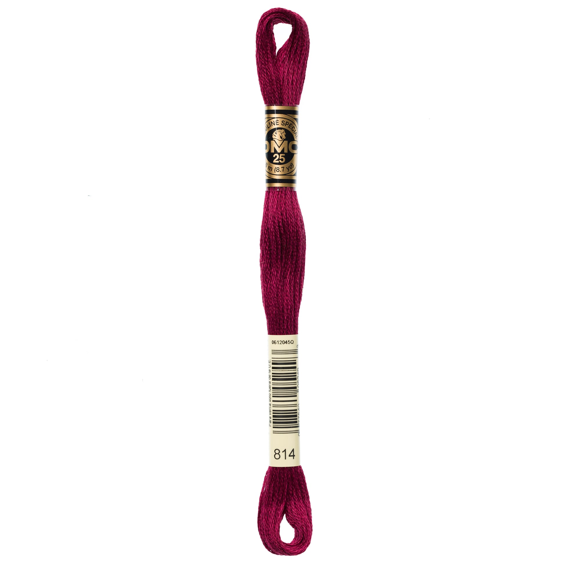 DMC 6 Strand Cotton Embroidery Floss #814 - Garnet Dark-Cross Stitch-DMC Floss-Millennial Fabrics