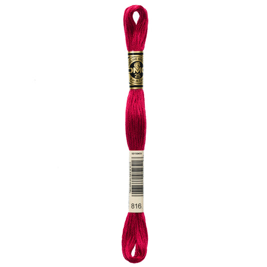 DMC 6 Strand Cotton Embroidery Floss #816 -  Garnet