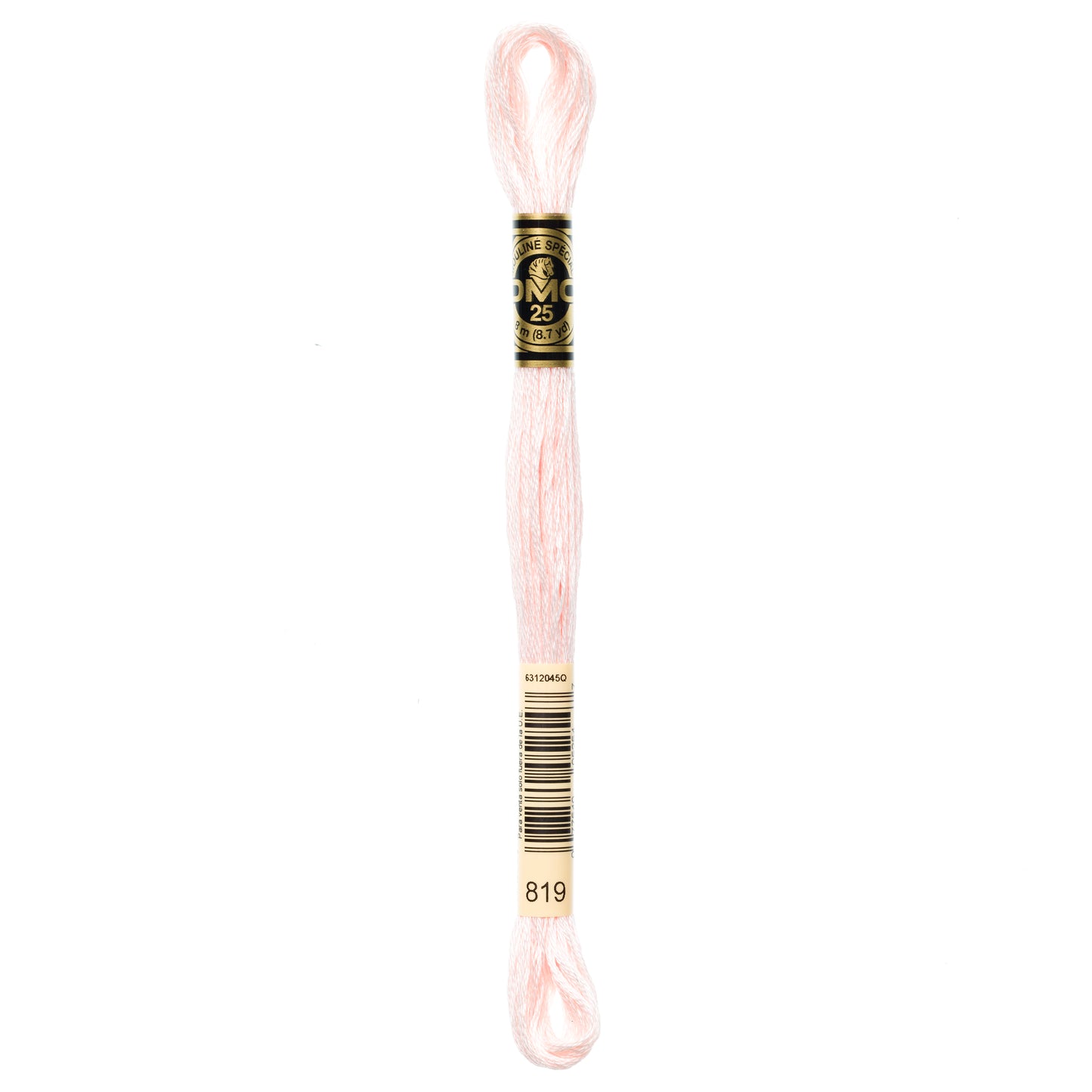 DMC 6 Strand Cotton Embroidery Floss #819 - Baby Pink-Cross Stitch-DMC Floss-Millennial Fabrics