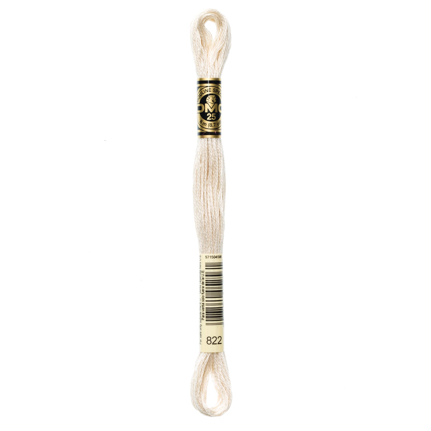 DMC 6 Strand Cotton Embroidery Floss #822 - Beige Gray Light