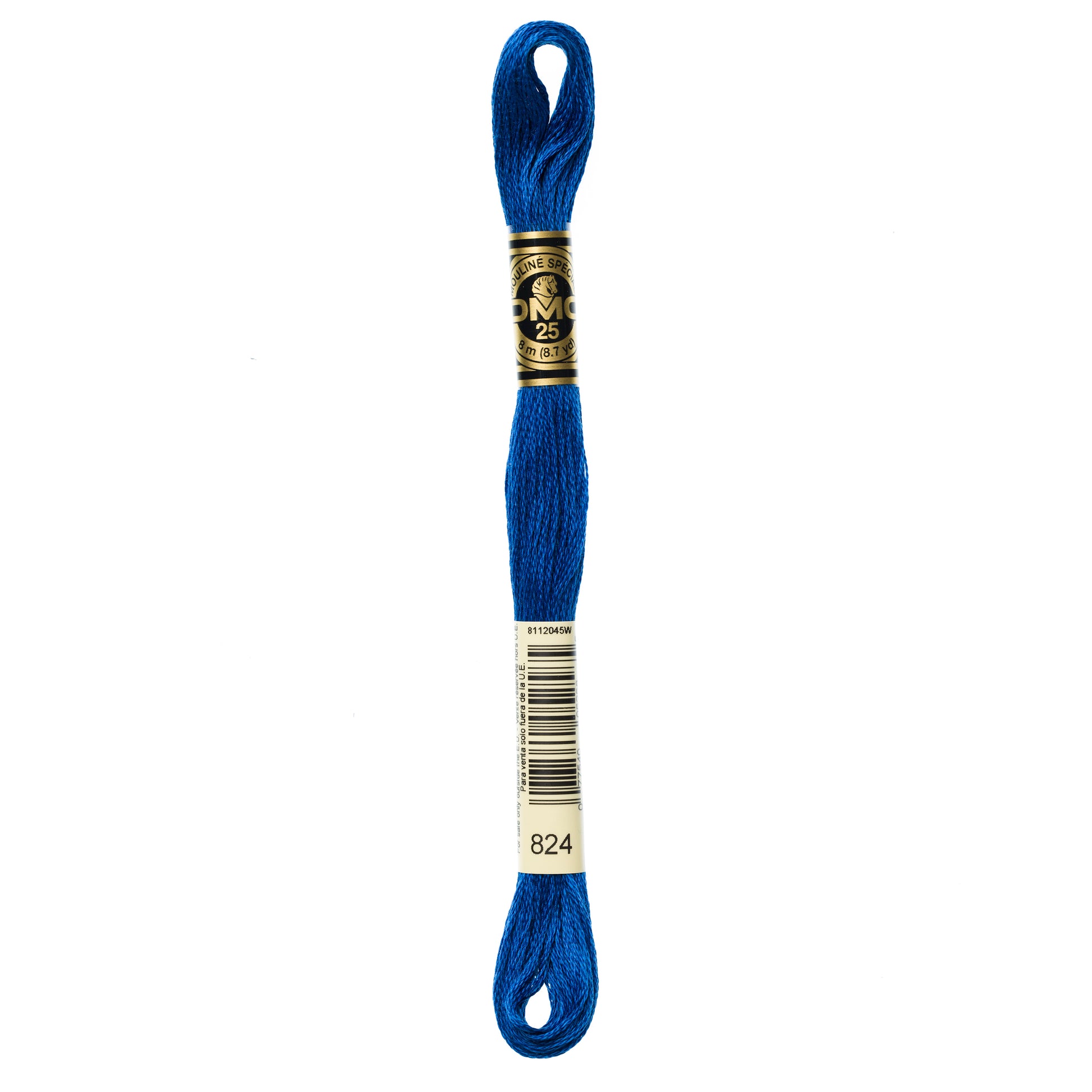DMC 6 Strand Cotton Embroidery Floss #824 - Blue Very Dark-Cross Stitch-DMC Floss-Millennial Fabrics