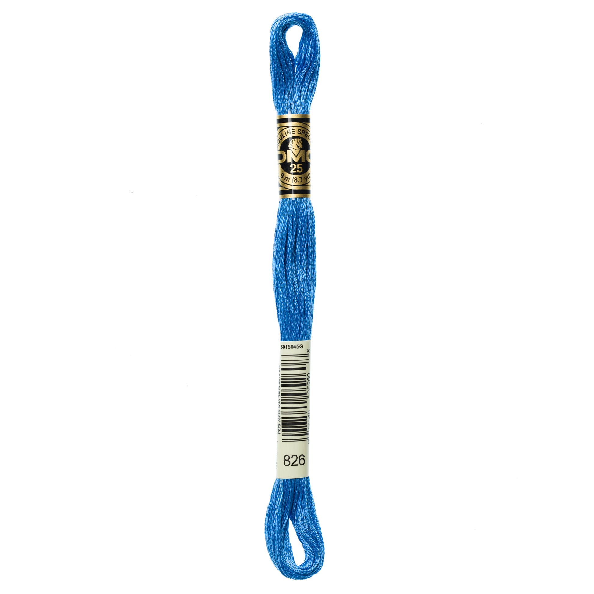 DMC 6 Strand Cotton Embroidery Floss #826 - Blue Medium-Cross Stitch-DMC Floss-Millennial Fabrics