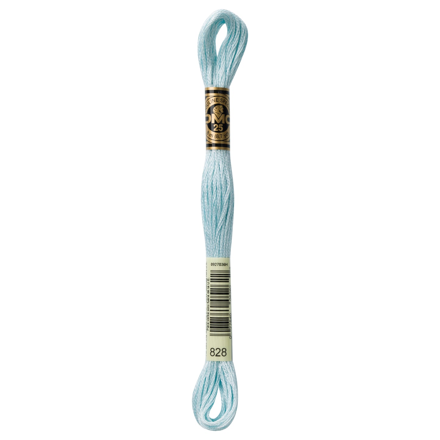 DMC 6 Strand Cotton Embroidery Floss #828 - Blue Ultra Very Light-Cross Stitch-DMC Floss-Millennial Fabrics