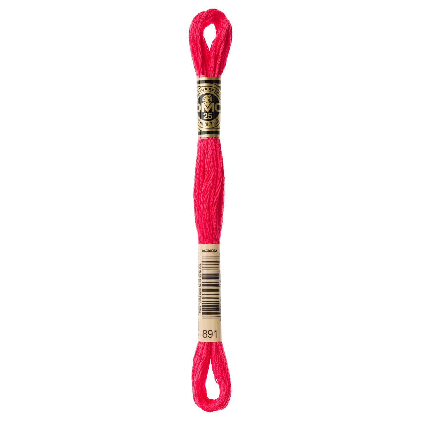DMC 6 Strand Cotton Embroidery Floss #891 - Carnation Dark-Cross Stitch-DMC Floss-Millennial Fabrics