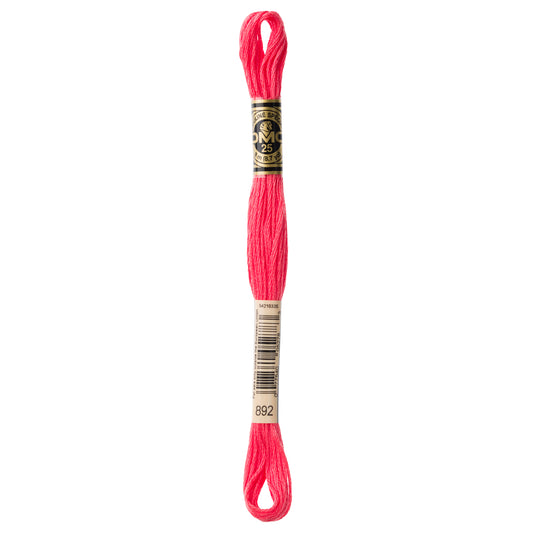 DMC 6 Strand Cotton Embroidery Floss #892 - Carnation Medium-Cross Stitch-DMC Floss-Millennial Fabrics