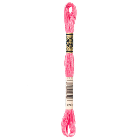 DMC 6 Strand Cotton Embroidery Floss #899 - Rose Medium-Cross Stitch-DMC Floss-Millennial Fabrics