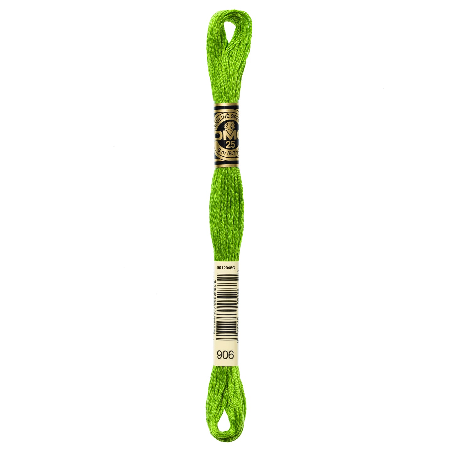 DMC 6 Strand Cotton Embroidery Floss #906 - Parrot Green Medium-Cross Stitch-DMC Floss-Millennial Fabrics