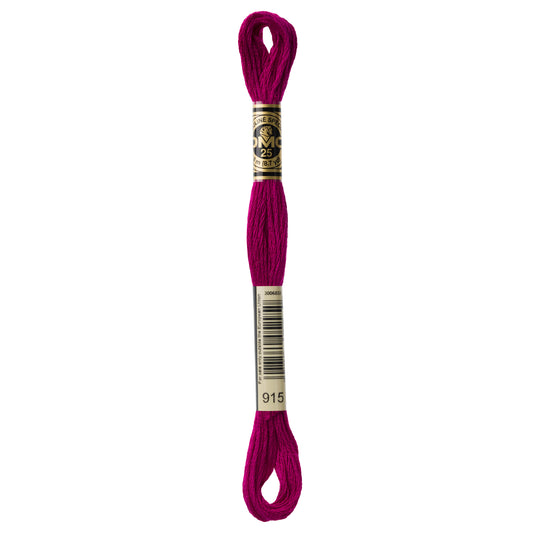 DMC 6 Strand Cotton Embroidery Floss #915 - Plum Dark-Cross Stitch-DMC Floss-Millennial Fabrics