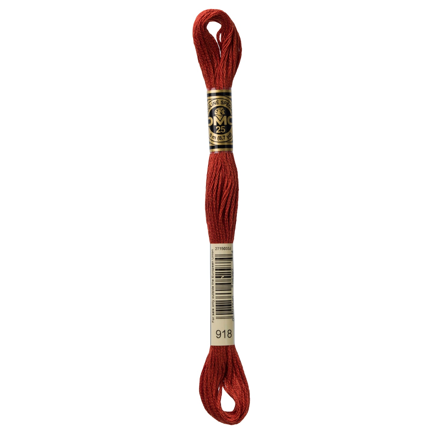 DMC 6 Strand Cotton Embroidery Floss #918 - Red Copper Dark
