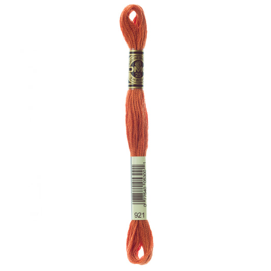 DMC 6 Strand Cotton Embroidery Floss #921 - Copper-Cross Stitch-DMC Floss-Millennial Fabrics