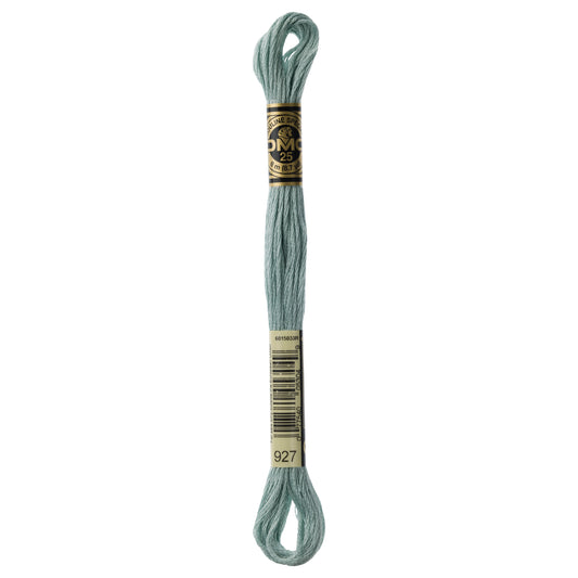 DMC 6 Strand Cotton Embroidery Floss #927 - Gray Green Light