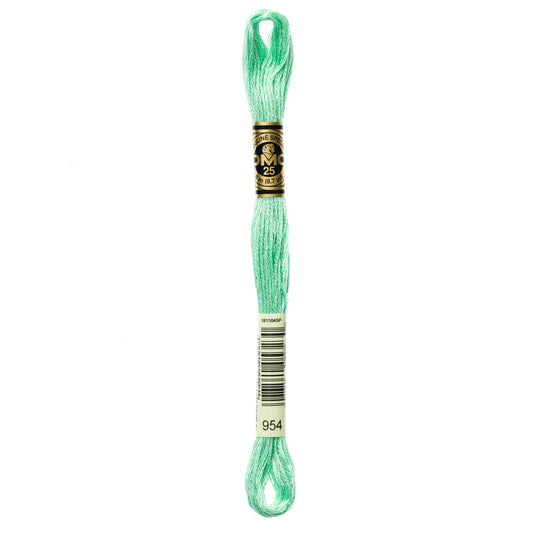 DMC 6 Strand Cotton Embroidery Floss #954 - Nile Green-Cross Stitch-DMC Floss-Millennial Fabrics