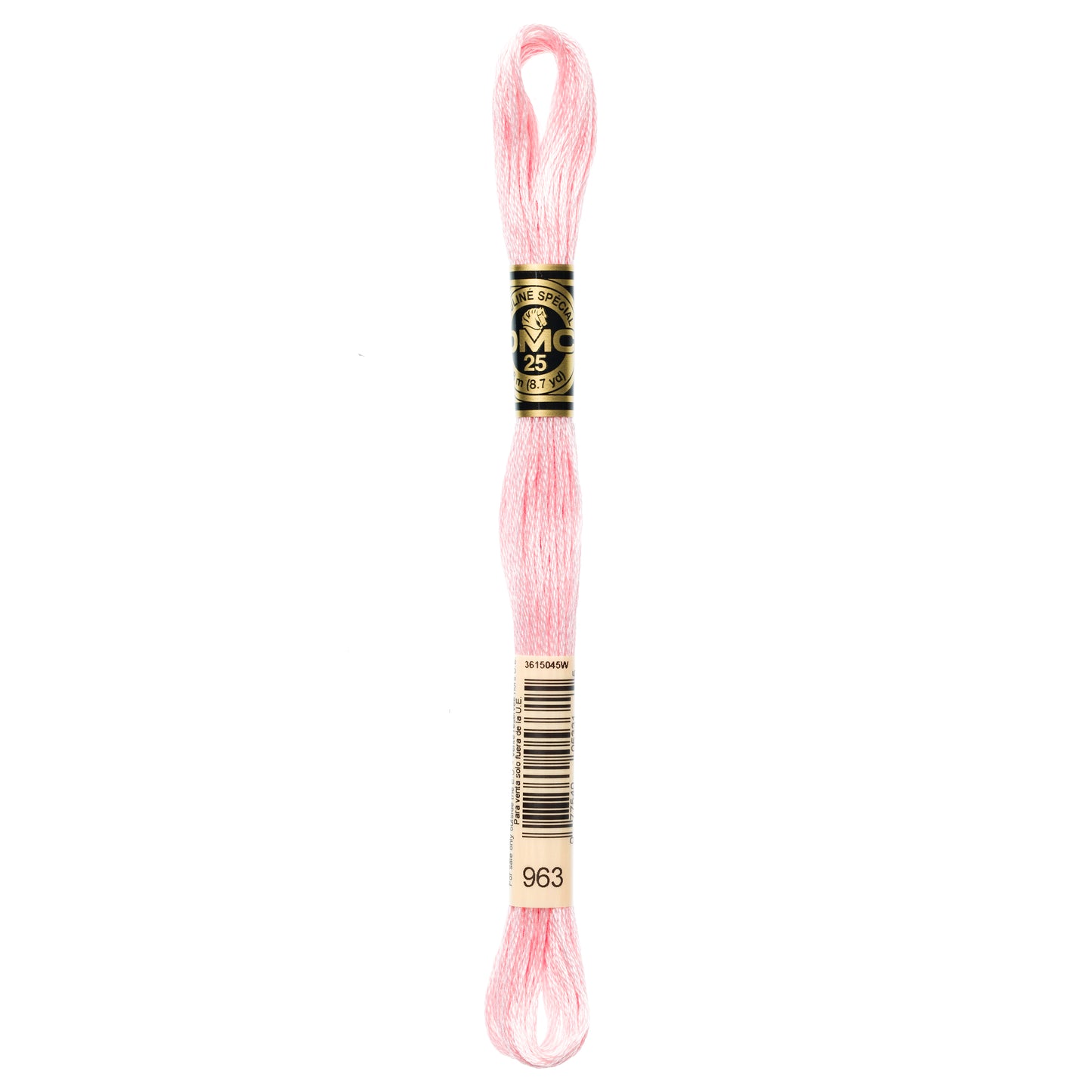 DMC 6 Strand Cotton Embroidery Floss #963 - Dusty Rose Ultra Very Light-Cross Stitch-DMC Floss-Millennial Fabrics