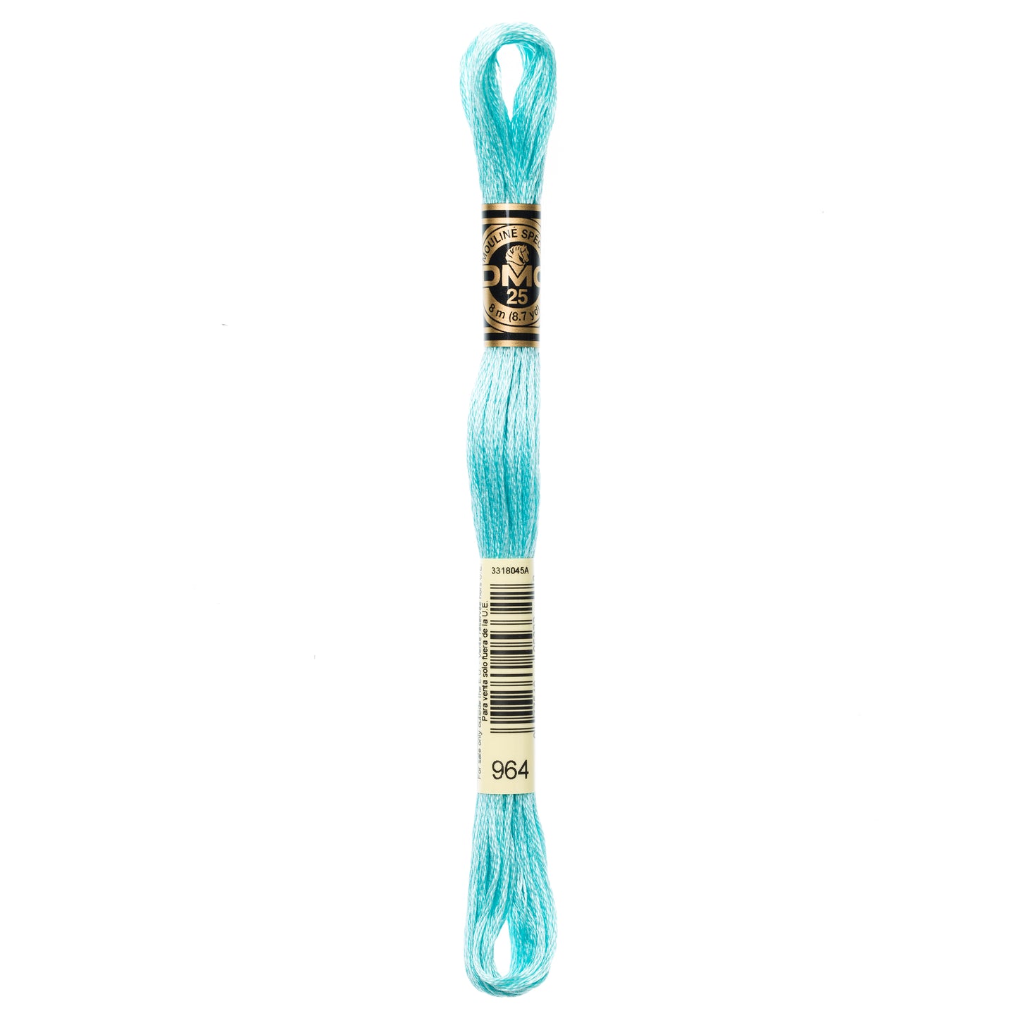 DMC 6 Strand Cotton Embroidery Floss #964 - Seagreen Light-Cross Stitch-DMC Floss-Millennial Fabrics
