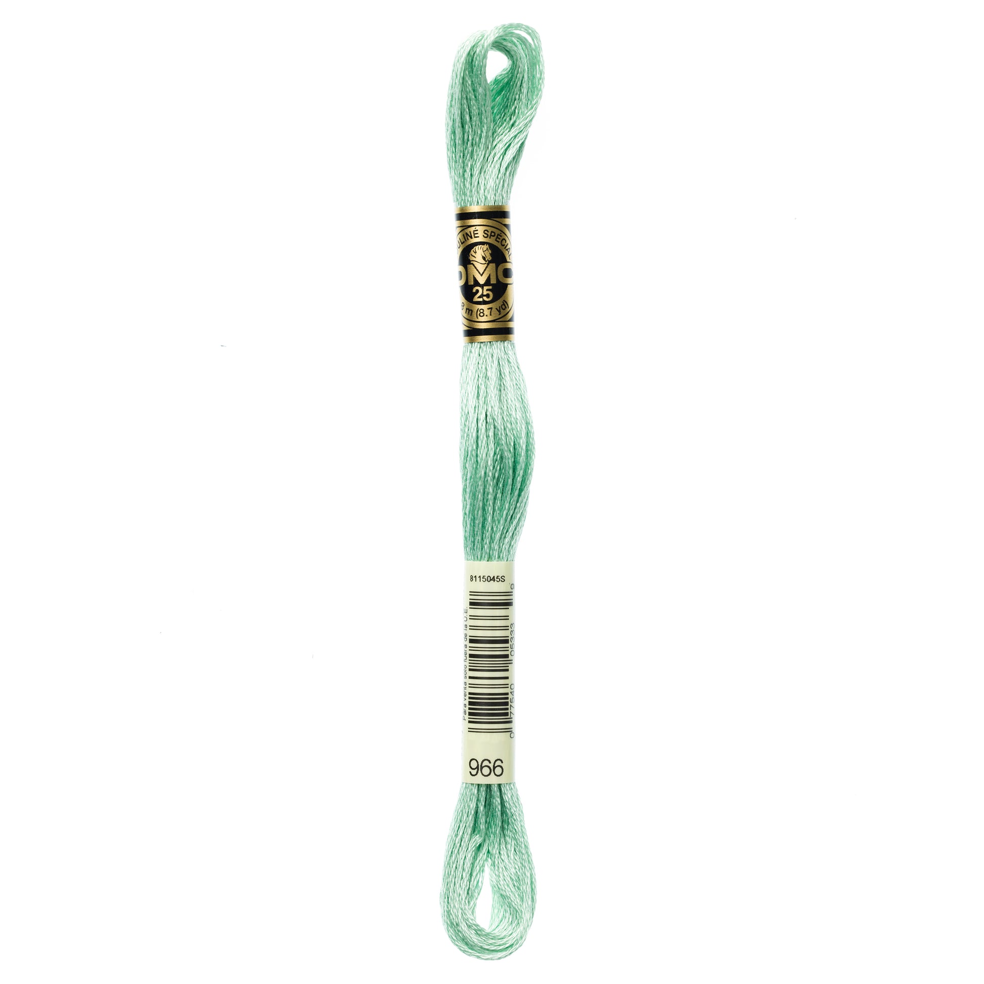DMC 6 Strand Cotton Embroidery Floss #966 - Baby Green Medium-Cross Stitch-DMC Floss-Millennial Fabrics