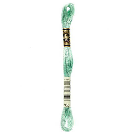 DMC 6 Strand Cotton Embroidery Floss #966 - Baby Green Medium-Cross Stitch-DMC Floss-Millennial Fabrics