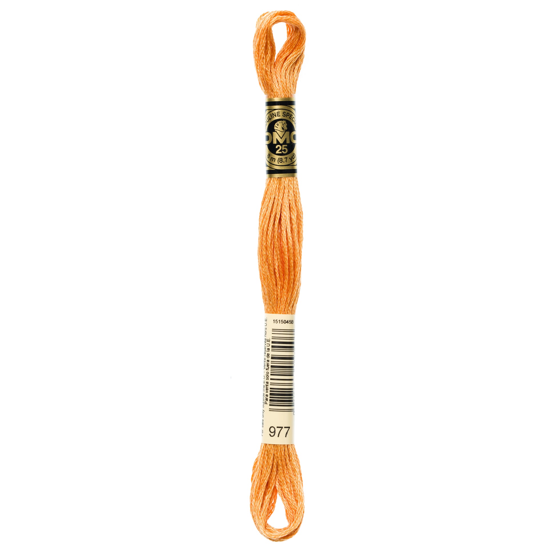 DMC 6 Strand Cotton Embroidery Floss #977 - Golden Brown Light-Cross Stitch-DMC Floss-Millennial Fabrics