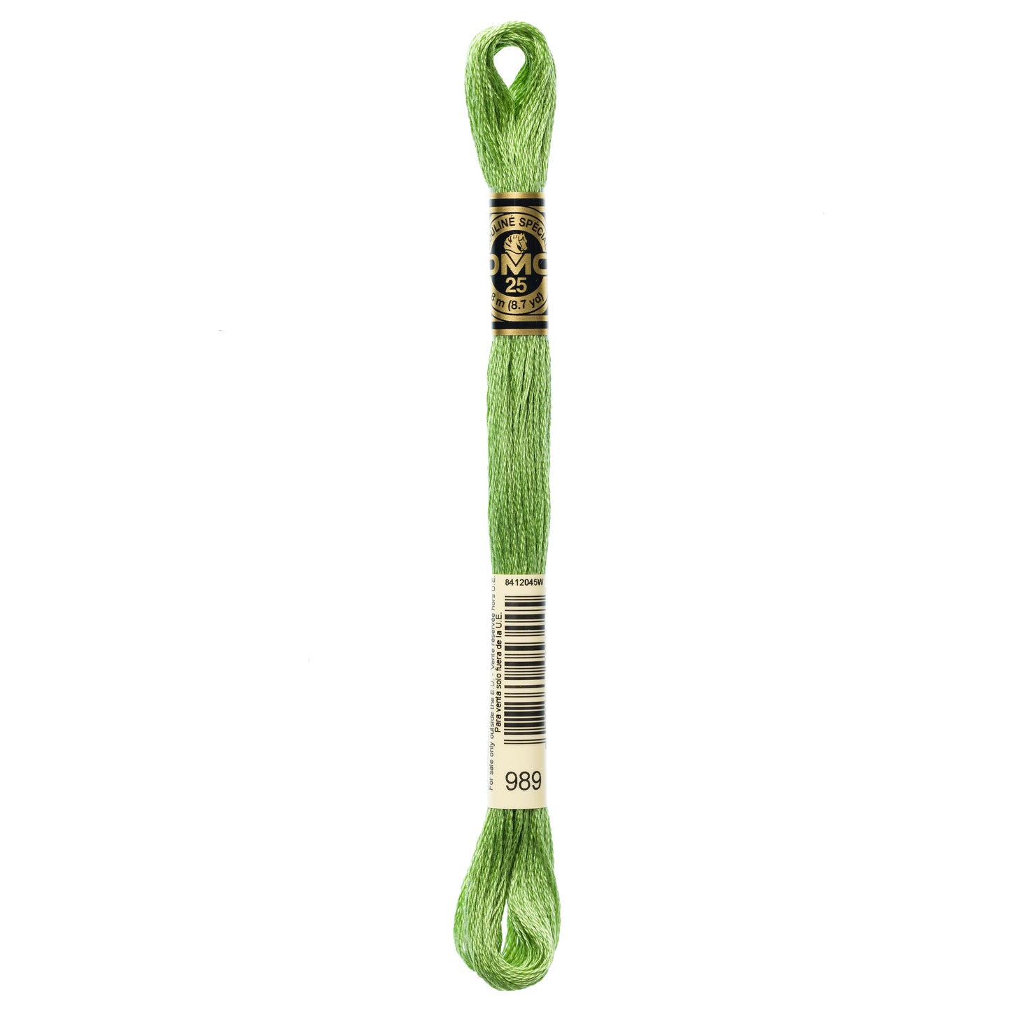 DMC 6 Strand Cotton Embroidery Floss #989 - Forest Green-Cross Stitch-DMC Floss-Millennial Fabrics