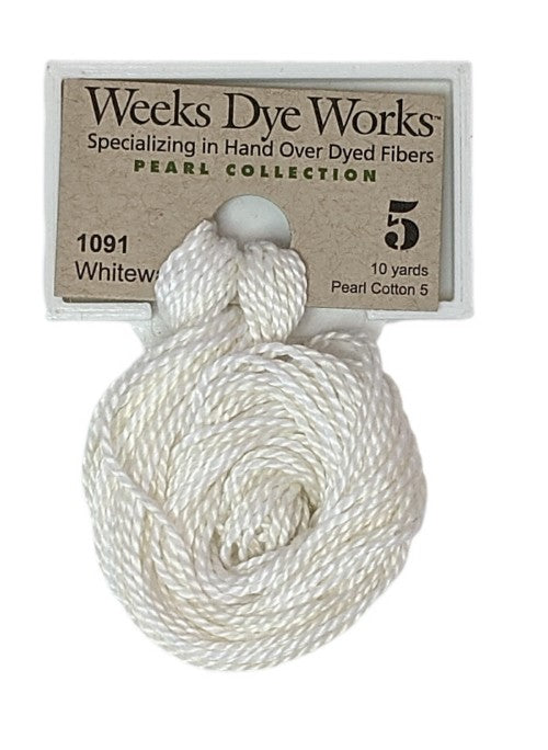1091 Whitewash | Weeks Dye Works Pearl Cotton #5