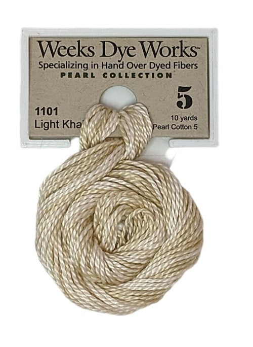 1101 Light Khaki | Weeks Dye Works Pearl Cotton #5