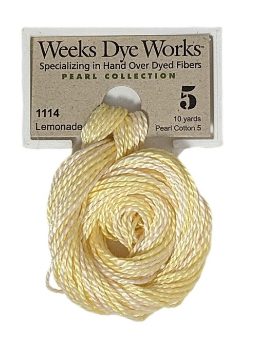 1114 Lemonade | Weeks Dye Works Pearl Cotton #5