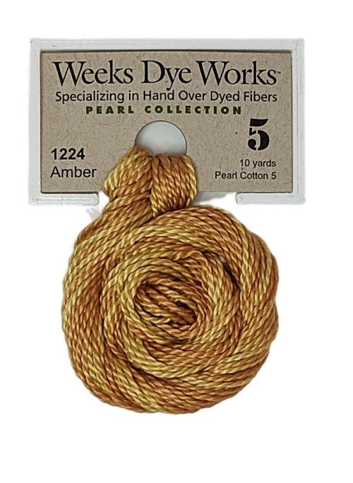 1224 Amber | Weeks Dye Works Pearl Cotton #5