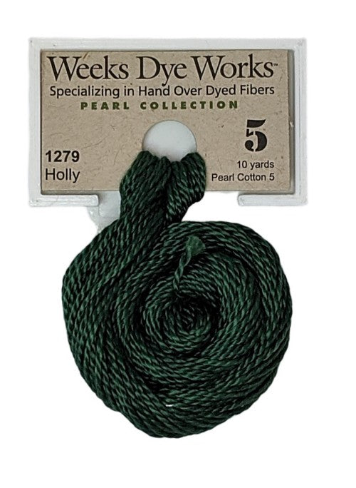 1279 Holly | Weeks Dye Works Pearl Cotton #5-Cross Stitch-Weeks Dye Works-Millennial Fabrics