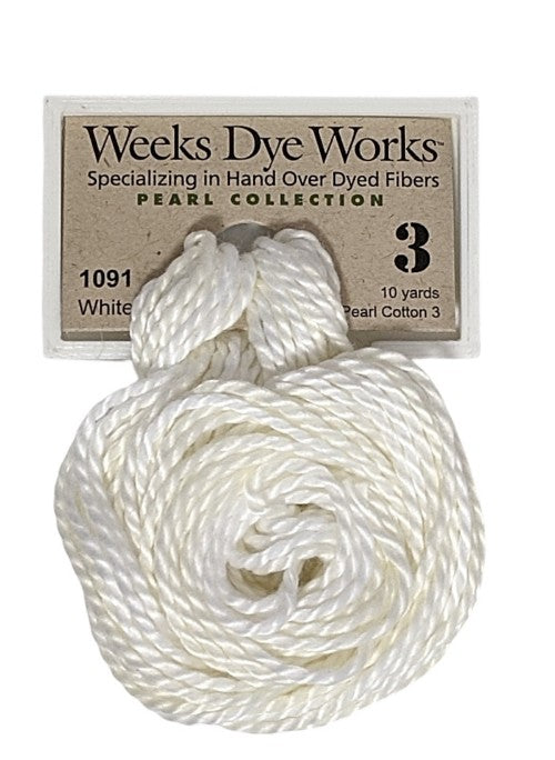 1091 Whitewash | Weeks Dye Works Pearl Cotton #3