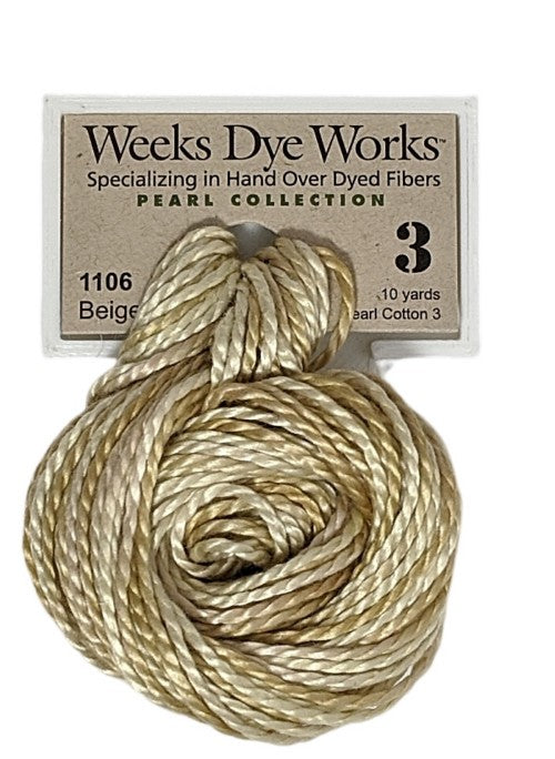 1106 Beige | Weeks Dye Works Pearl Cotton #3
