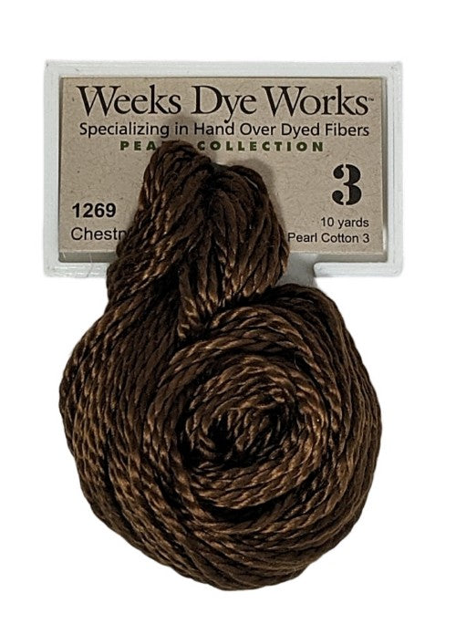 1269 Chestnut | Weeks Dye Works Pearl Cotton #3