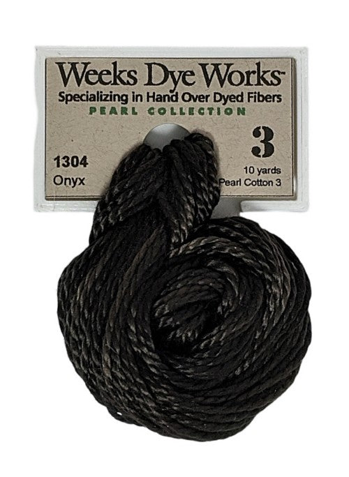 1304 Onyx | Weeks Dye Works Pearl Cotton #3