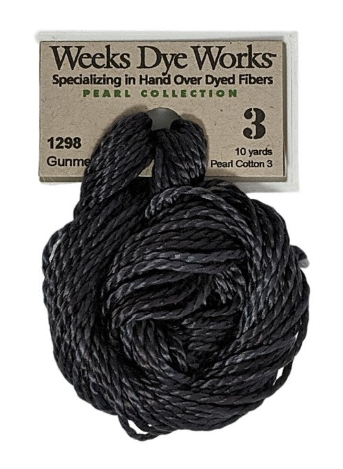 1298 Gunmetal | Weeks Dye Works Pearl Cotton #3