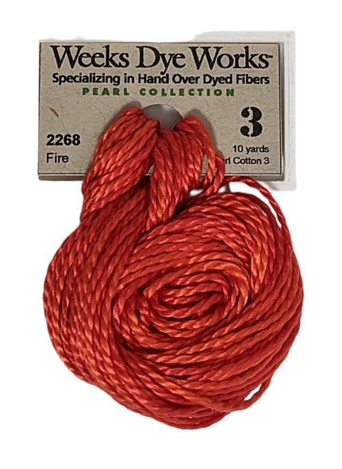 2268 Fire | Weeks Dye Works Pearl Cotton #3