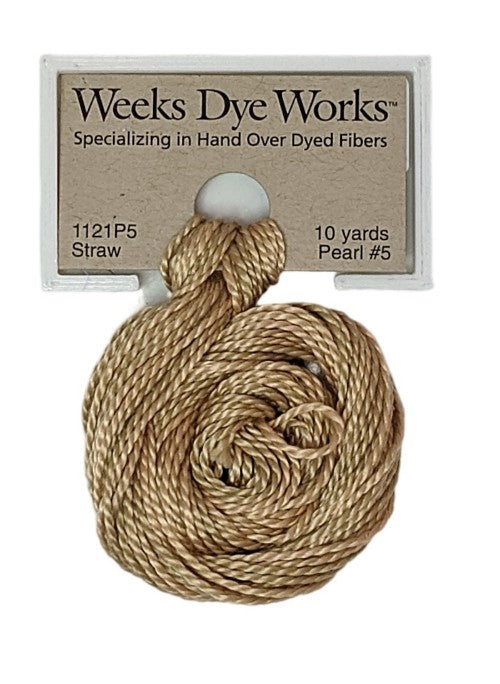 1121 Straw | Weeks Dye Works Pearl Cotton #5
