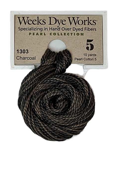 1303 Charcoal | Weeks Dye Works Pearl Cotton #5