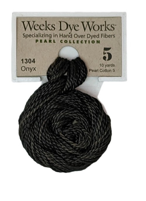 1304 Onyx | Weeks Dye Works Pearl Cotton #5-Cross Stitch-Weeks Dye Works-Millennial Fabrics