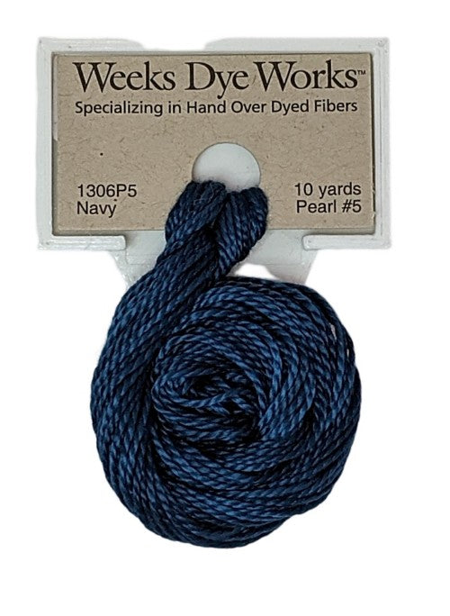 1306 Navy | Weeks Dye Works Pearl Cotton #5