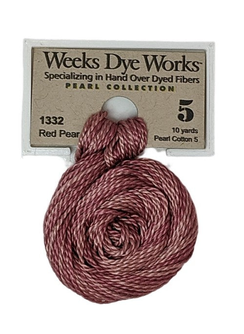 1332 Red Pear | Weeks Dye Works Pearl Cotton #5
