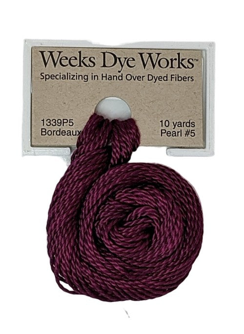 1339 Bordeaux | Weeks Dye Works Pearl Cotton #5
