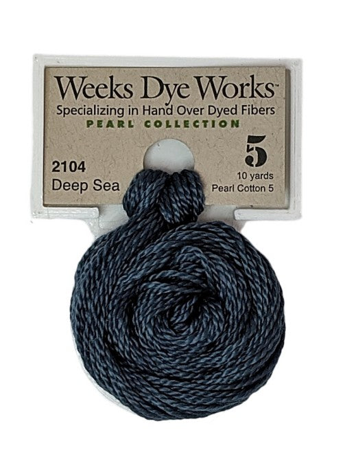 2104 Deep Sea | Weeks Dye Works Pearl Cotton #5